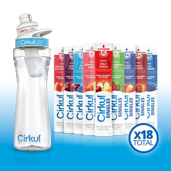 22oz. Plastic Bottle & LifeSip® Fruit Punch G3