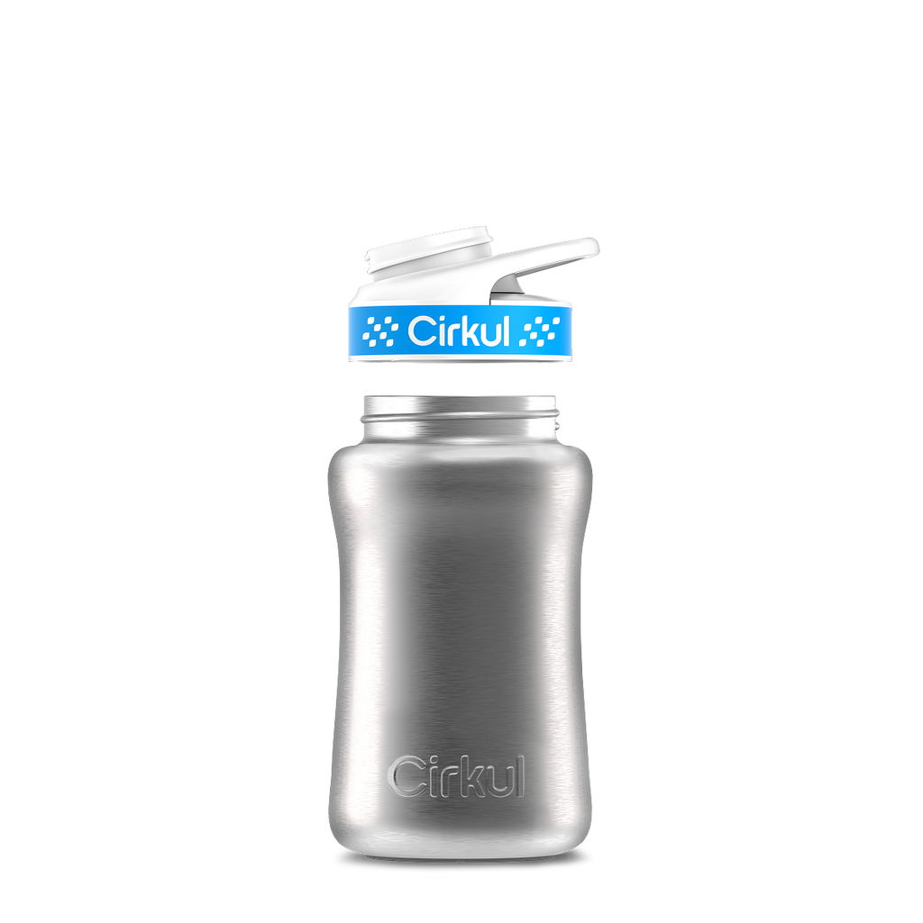 12oz. Stainless Steel Bottle & Comfort Grip Lid