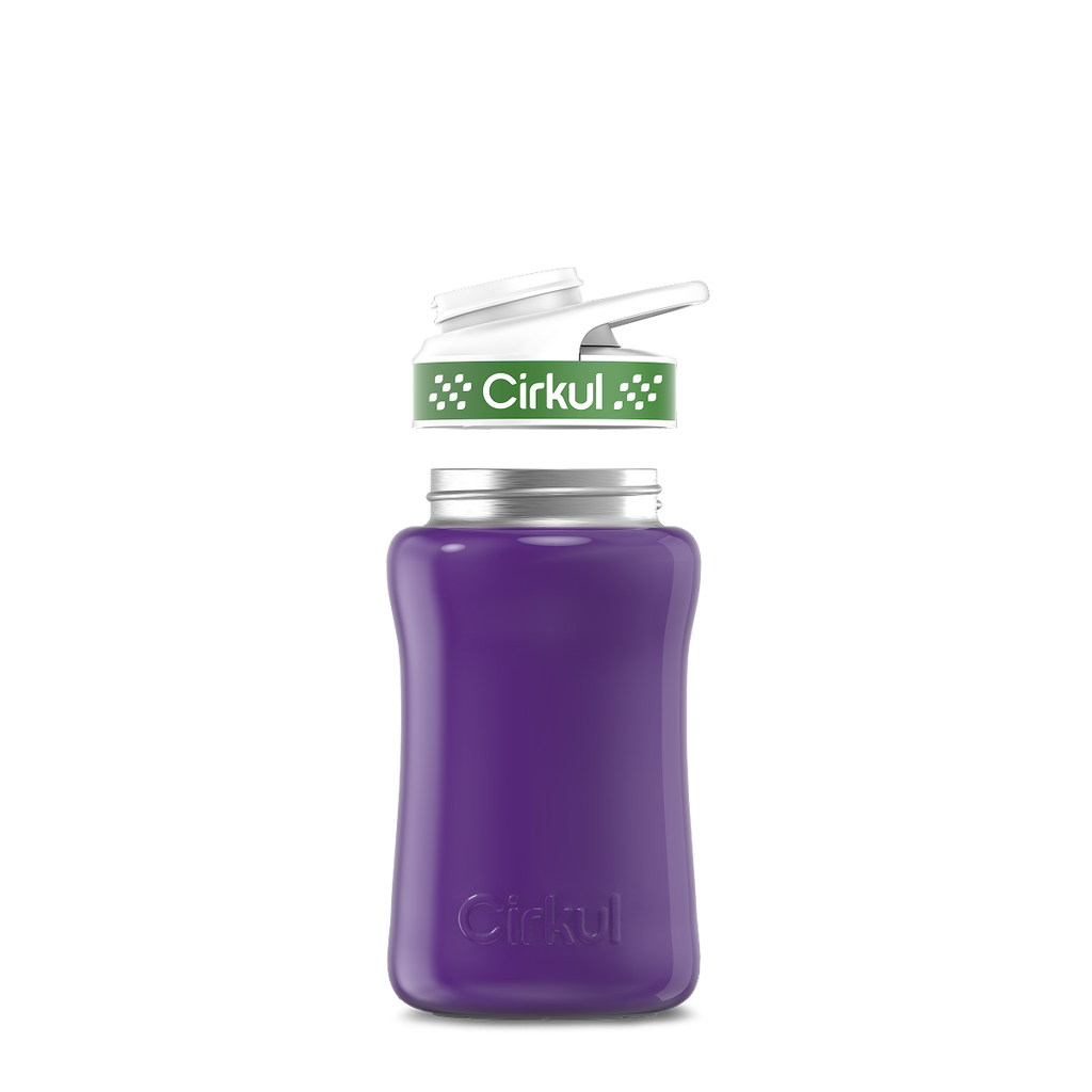 12oz. Stainless Steel Bottle & Comfort Grip Lid
