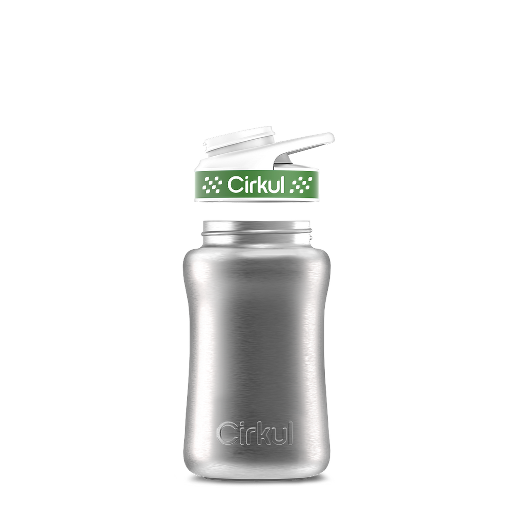 12oz. Stainless Steel Bottle & Comfort Grip Lid
