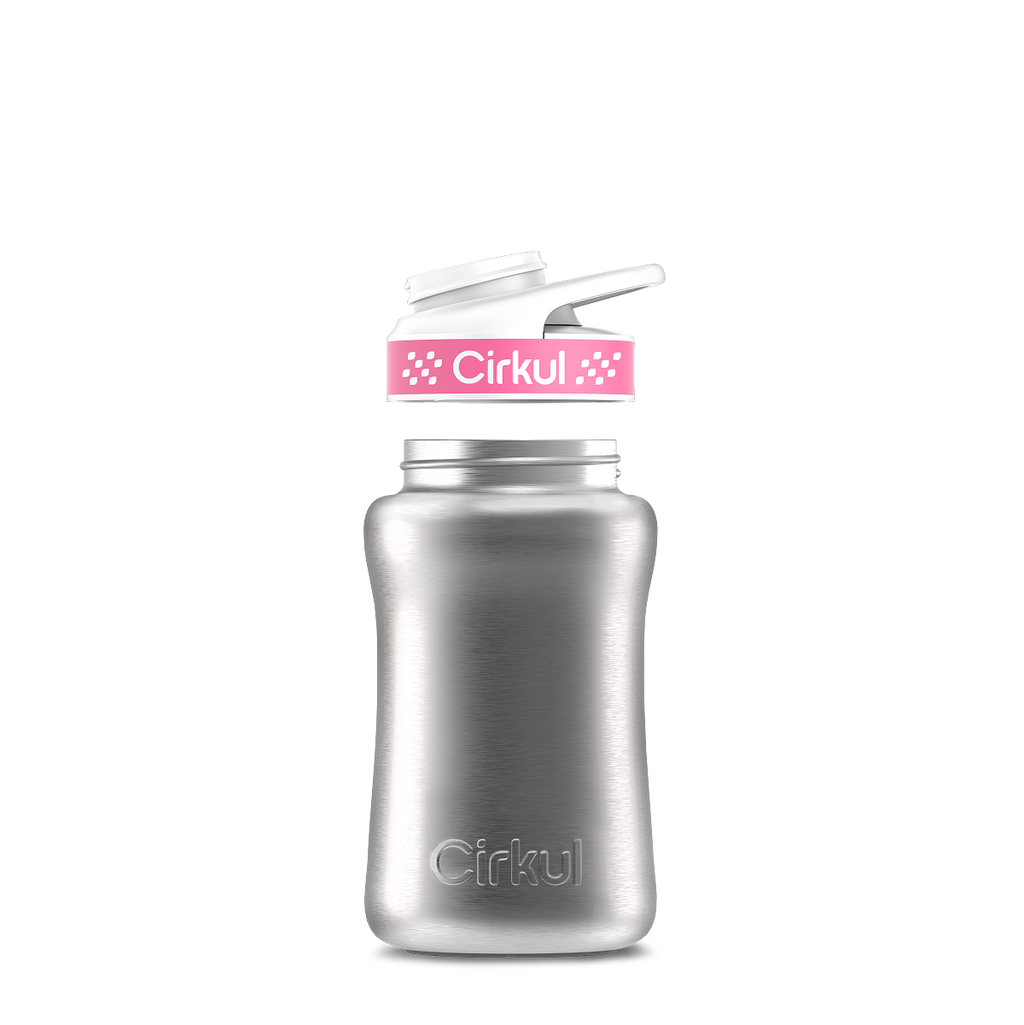 12oz. Stainless Steel Bottle & Comfort Grip Lid